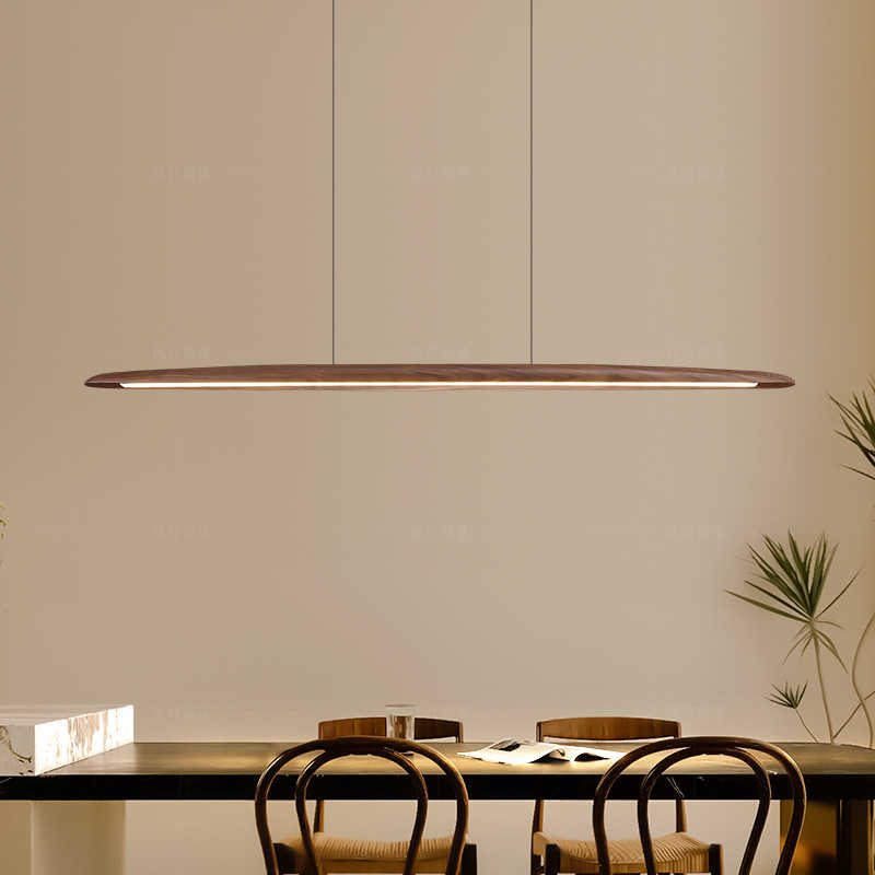 Decorative LED Solid Wood Home Suspension Lamp for Kitchen Island