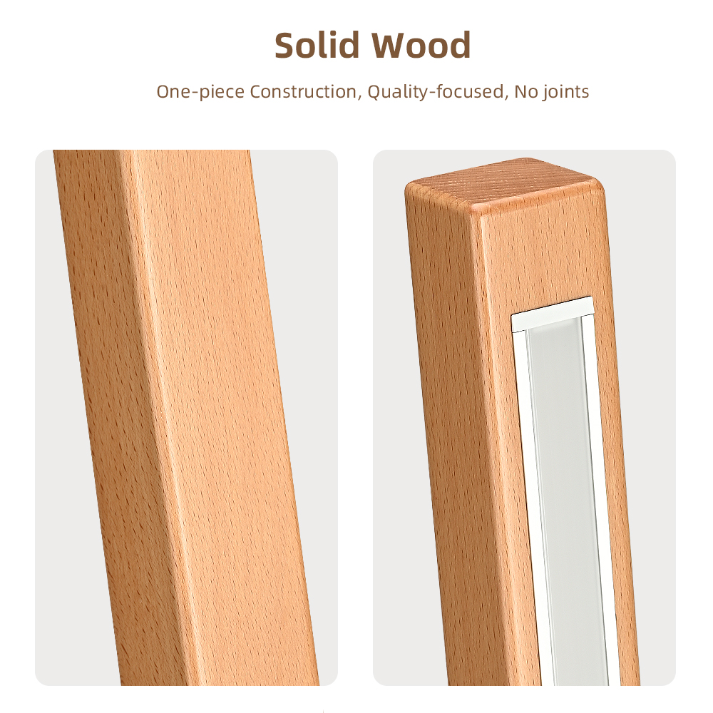 Solid Wood LED Ambient Floor Lamp for Restaurant Hotel Café