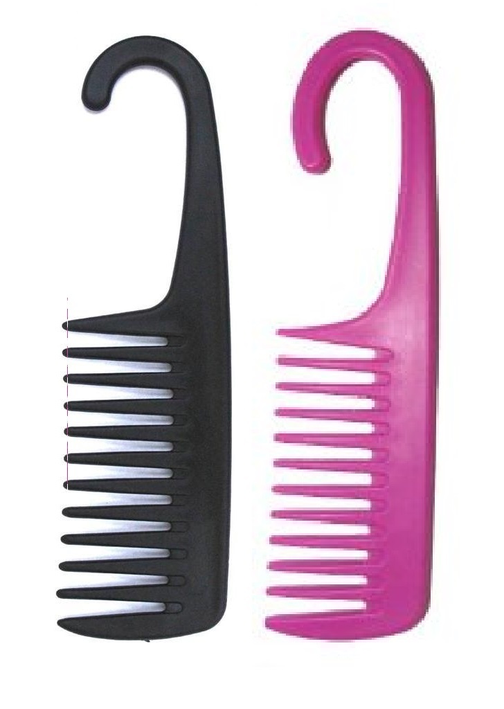 2 Wide-tooth hanging comb set