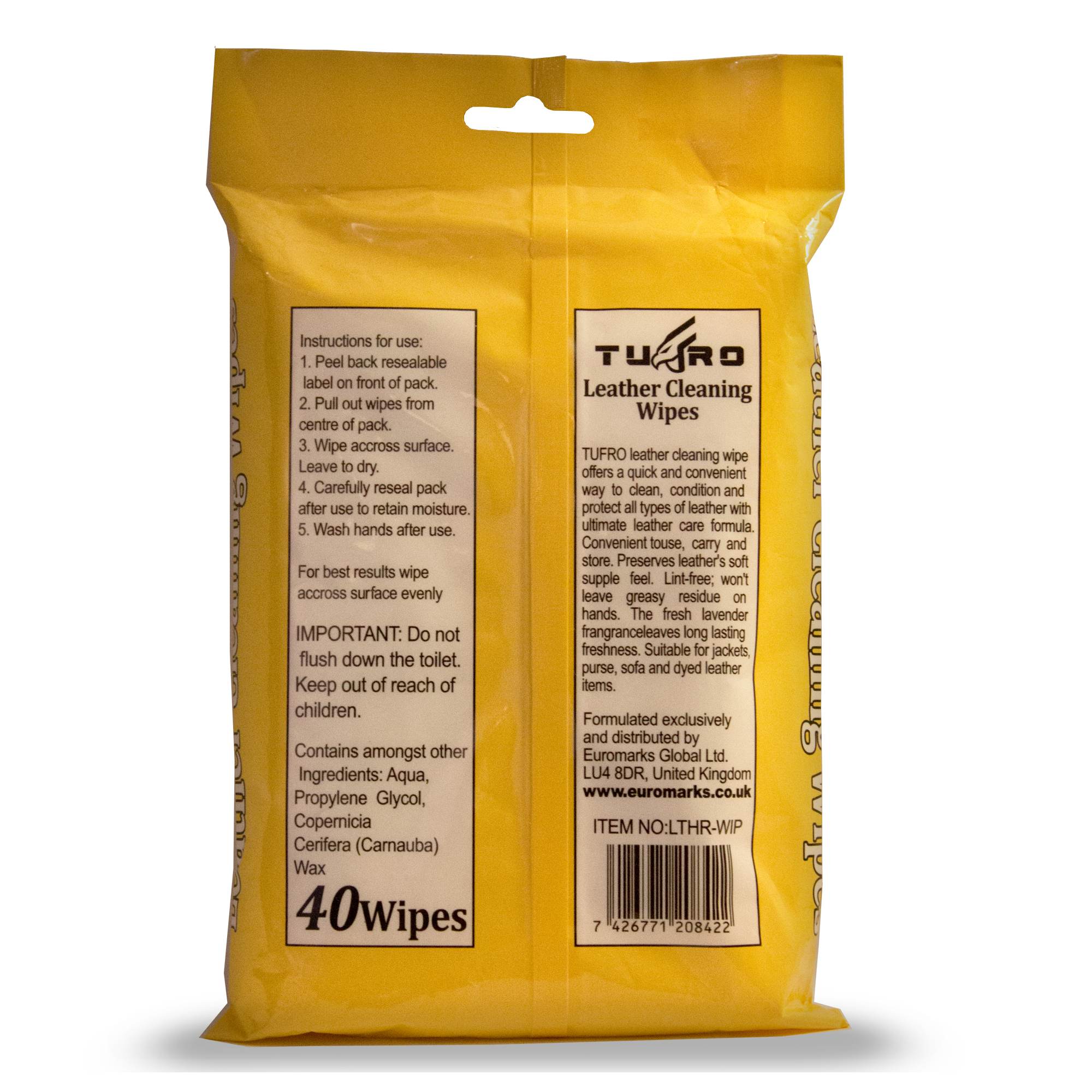 40 Car Leather Seat Wipes