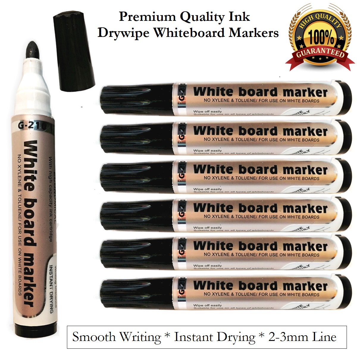 12 Whiteboard Dry Wipe Marker