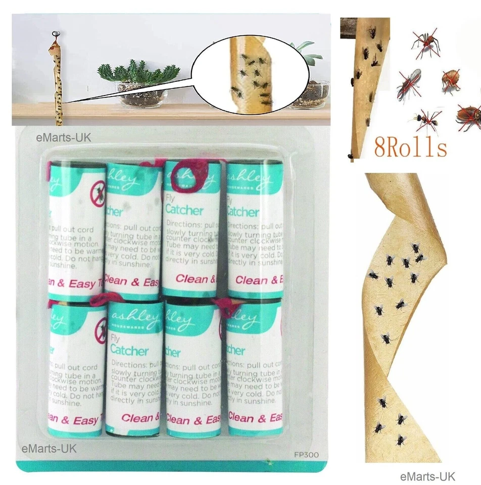 8 Fly Catcher Sticky Rolls