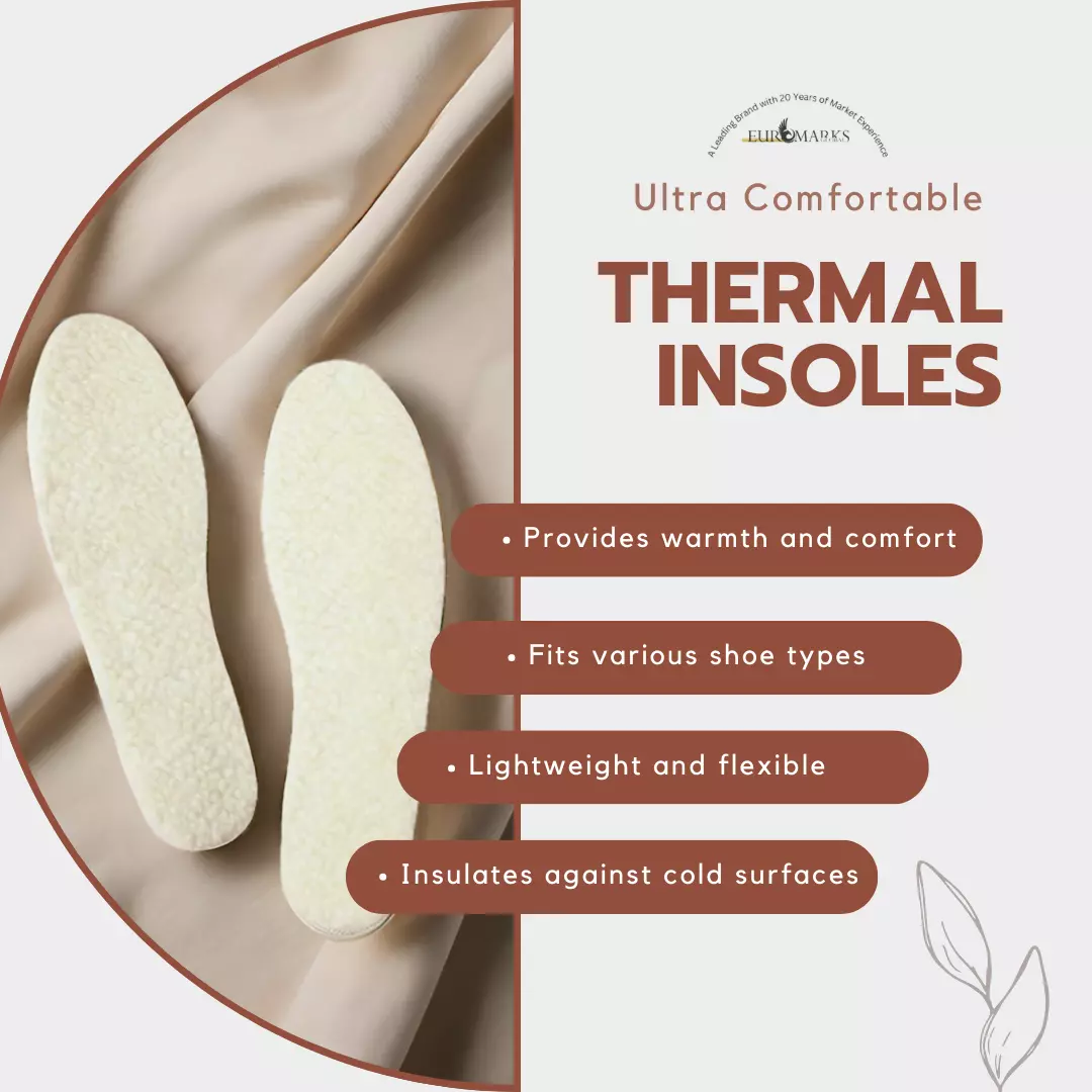 2 Pair Thermal Fleece Insoles