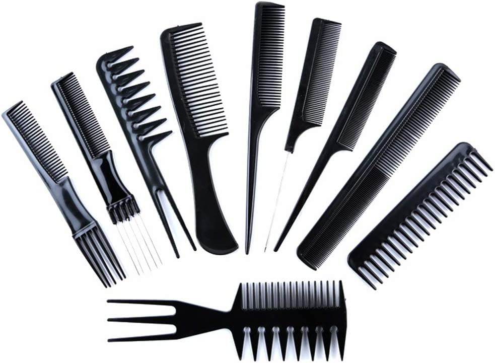 10 Hair Styling Comb Set