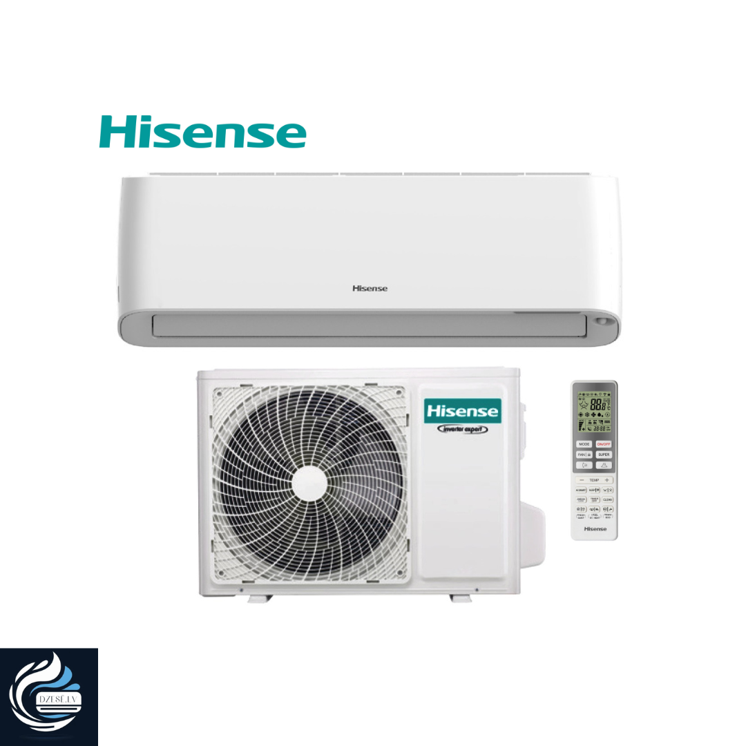 Hisense Energy PRO+ sērijas gaiss / gaiss siltumsūknis ar kondicioniera funkciju, 2.6kW, paredzēts 15-30m2