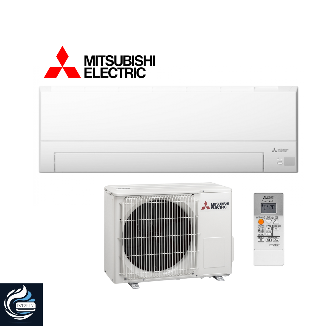 Mitsubishi DW sērijas kondicionieris ar sildīšanas funkciju, 5.0kW, paredzēts 30-50m2