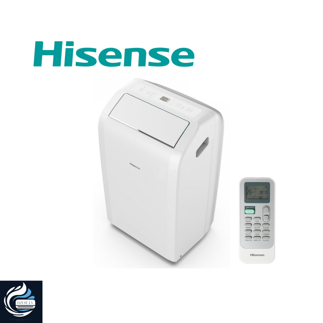Hisense mobilais gaisa kondicionieris ar dzesēšanas funkciju SPC-12, 3.5kW paredzēts telpai līdz 35m2 			