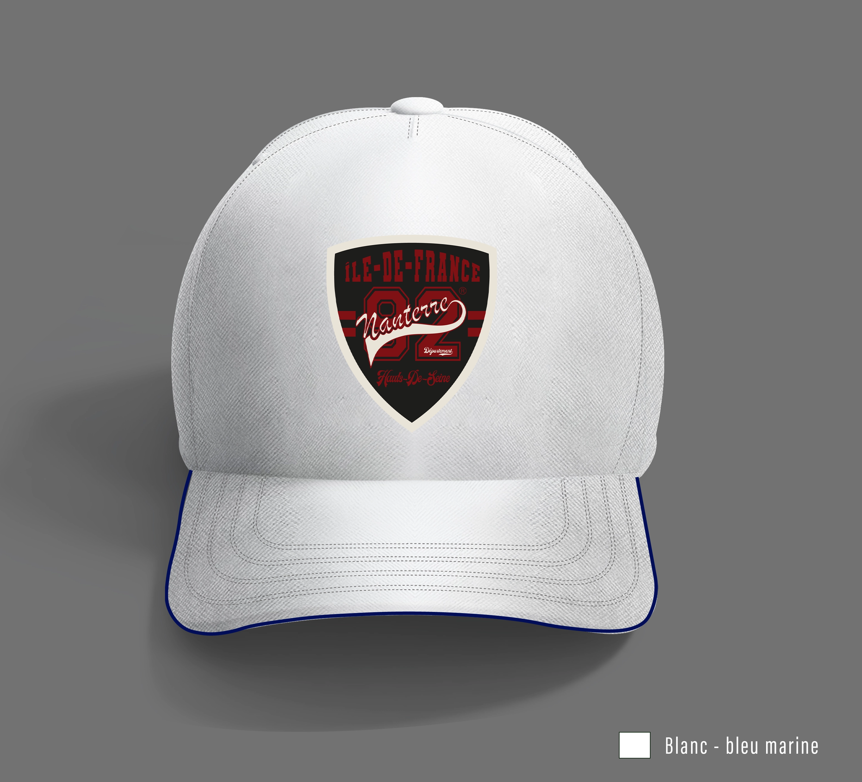 Casquette à lisière bi-ton