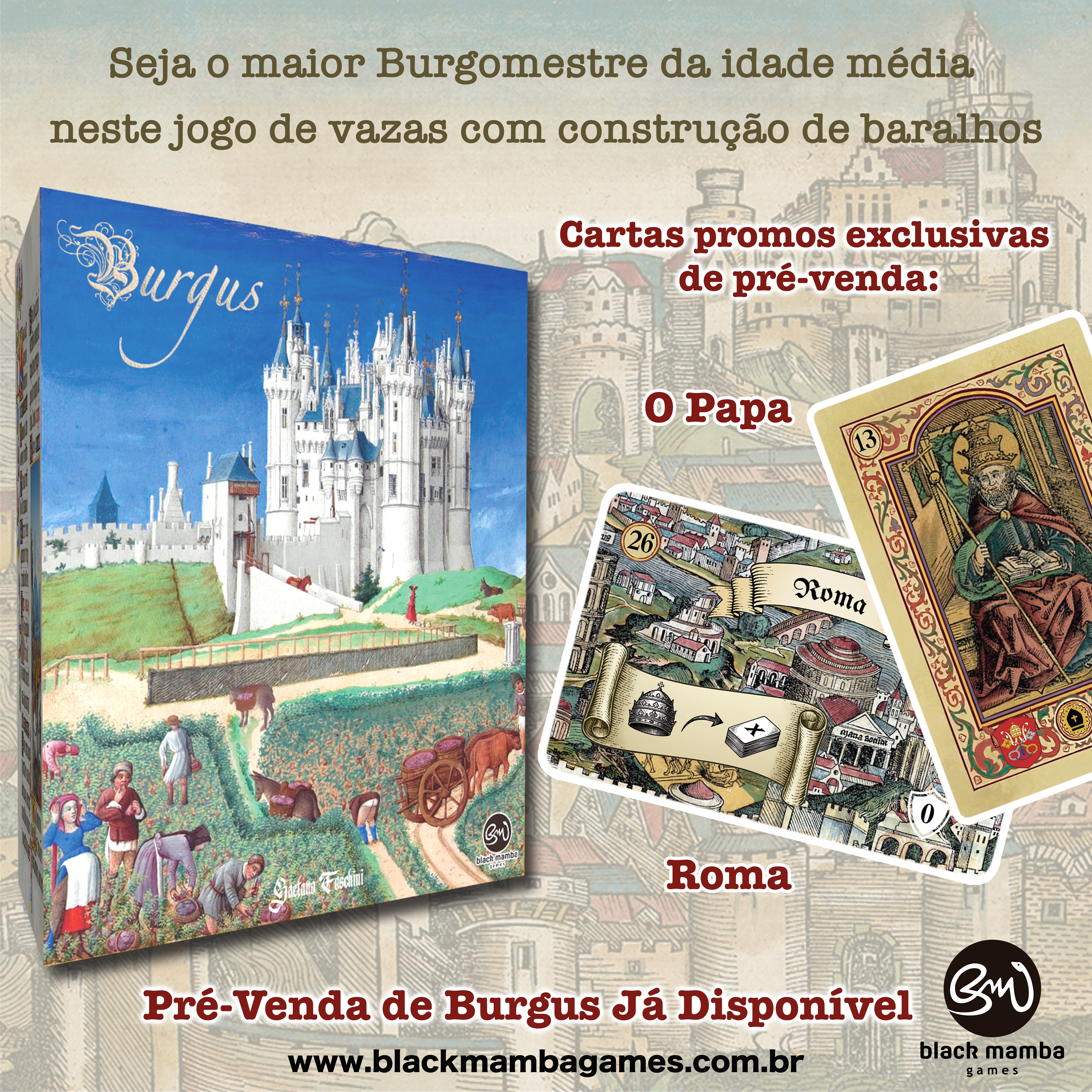 Burgus + Cartas Promo de Pré-Venda