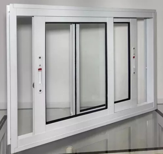 Janela de correr duas folhas cor branca  1,20 x 1,20 
