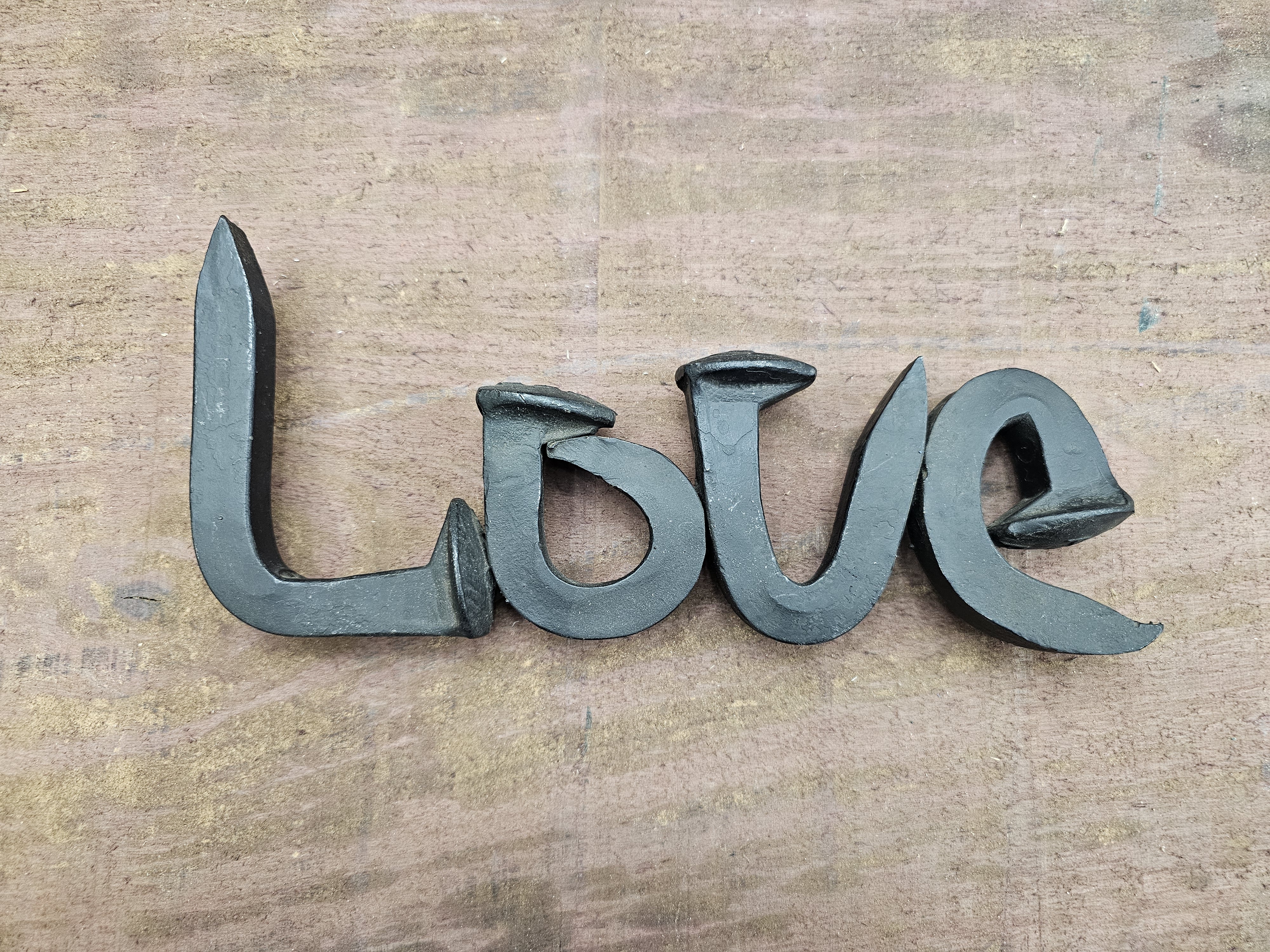 LOVE Rail Road Spike Decor