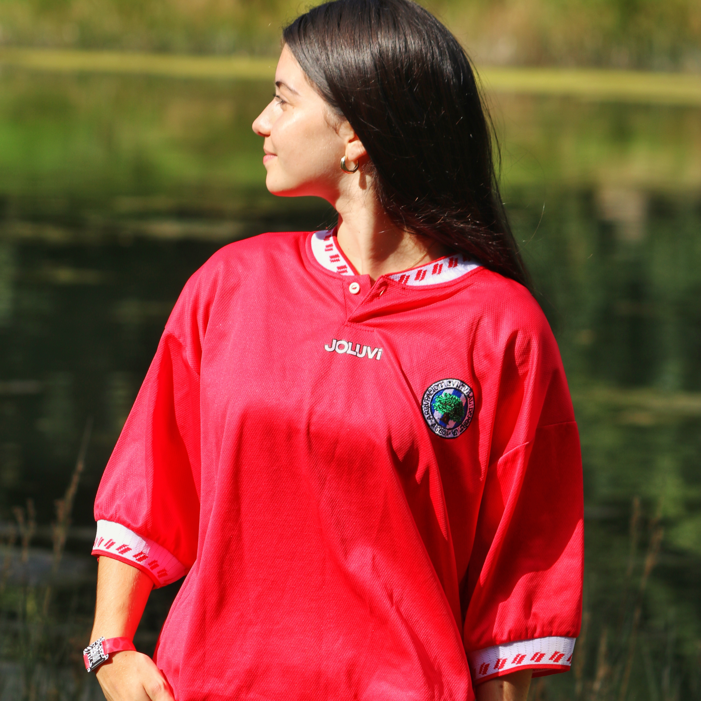 CAMISETA VISITANTE ROJA RETRO ACD A SECA