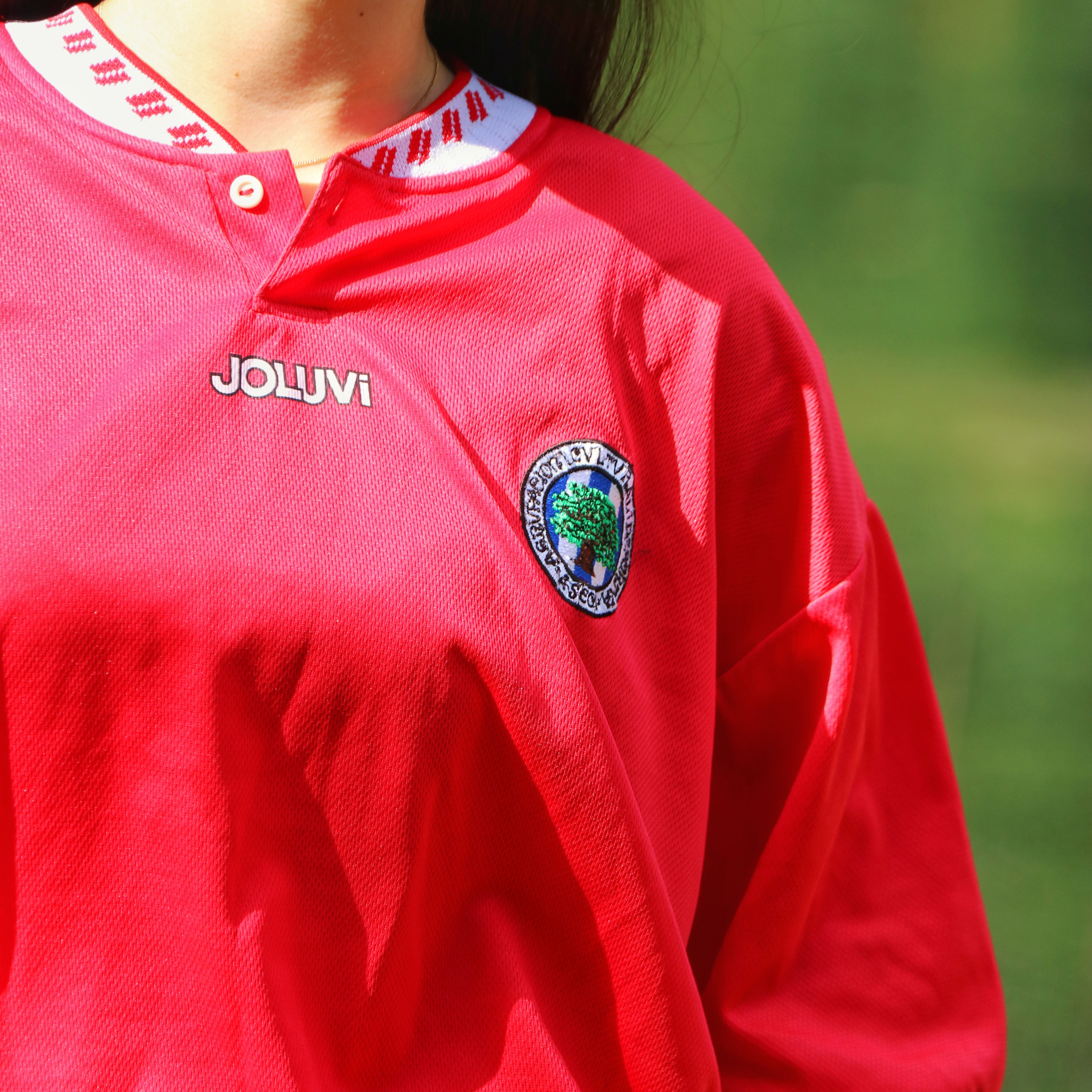 CAMISETA VISITANTE ROJA RETRO ACD A SECA