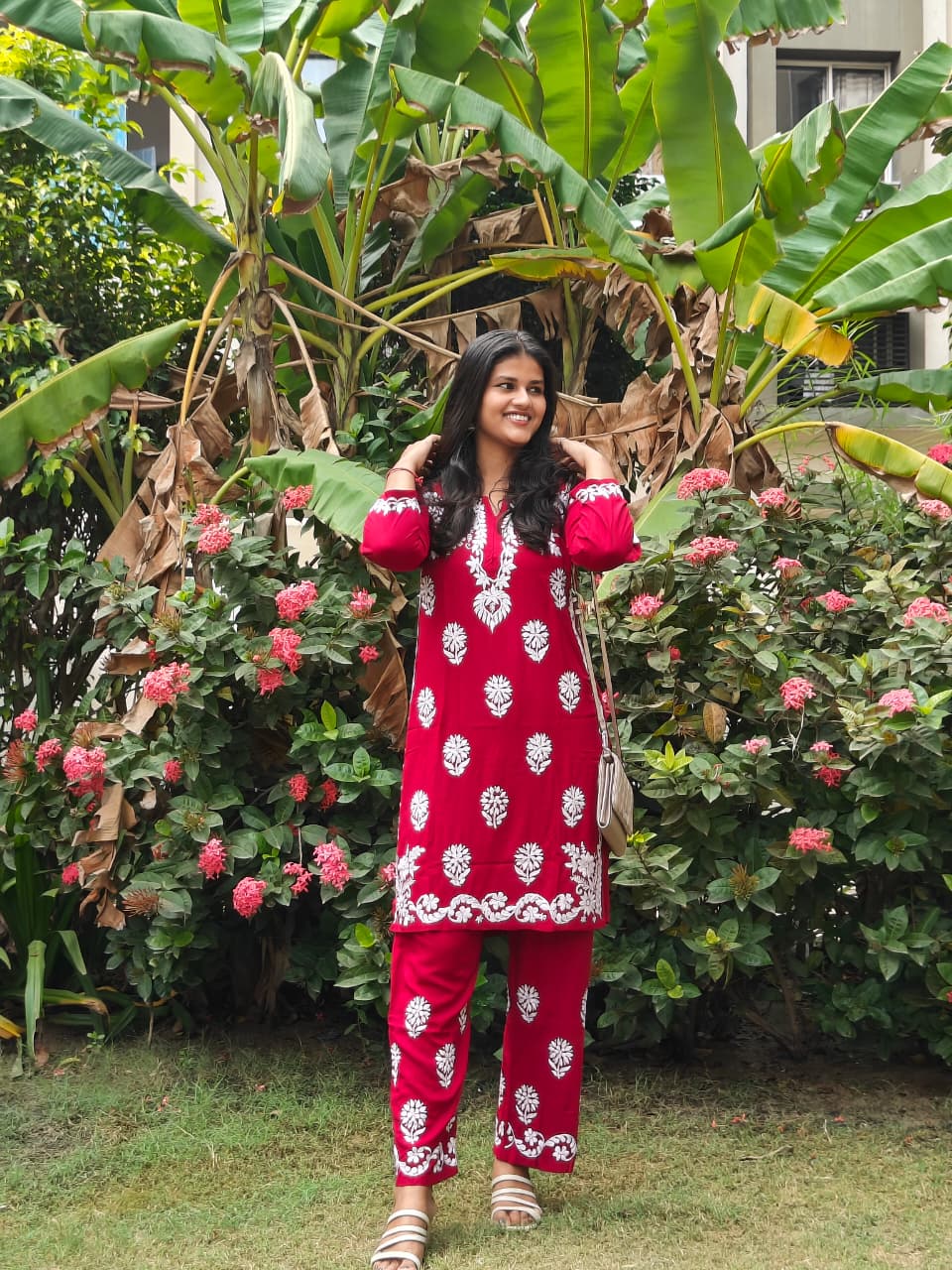 Floral Embroidered Kurta Set