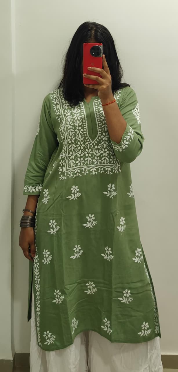 Rayon Long Kurti