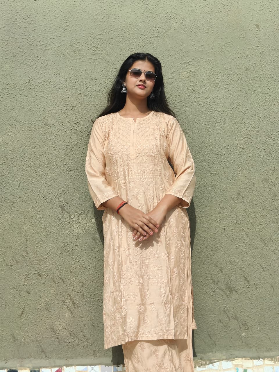 Chanderi Silk Plazo Set 