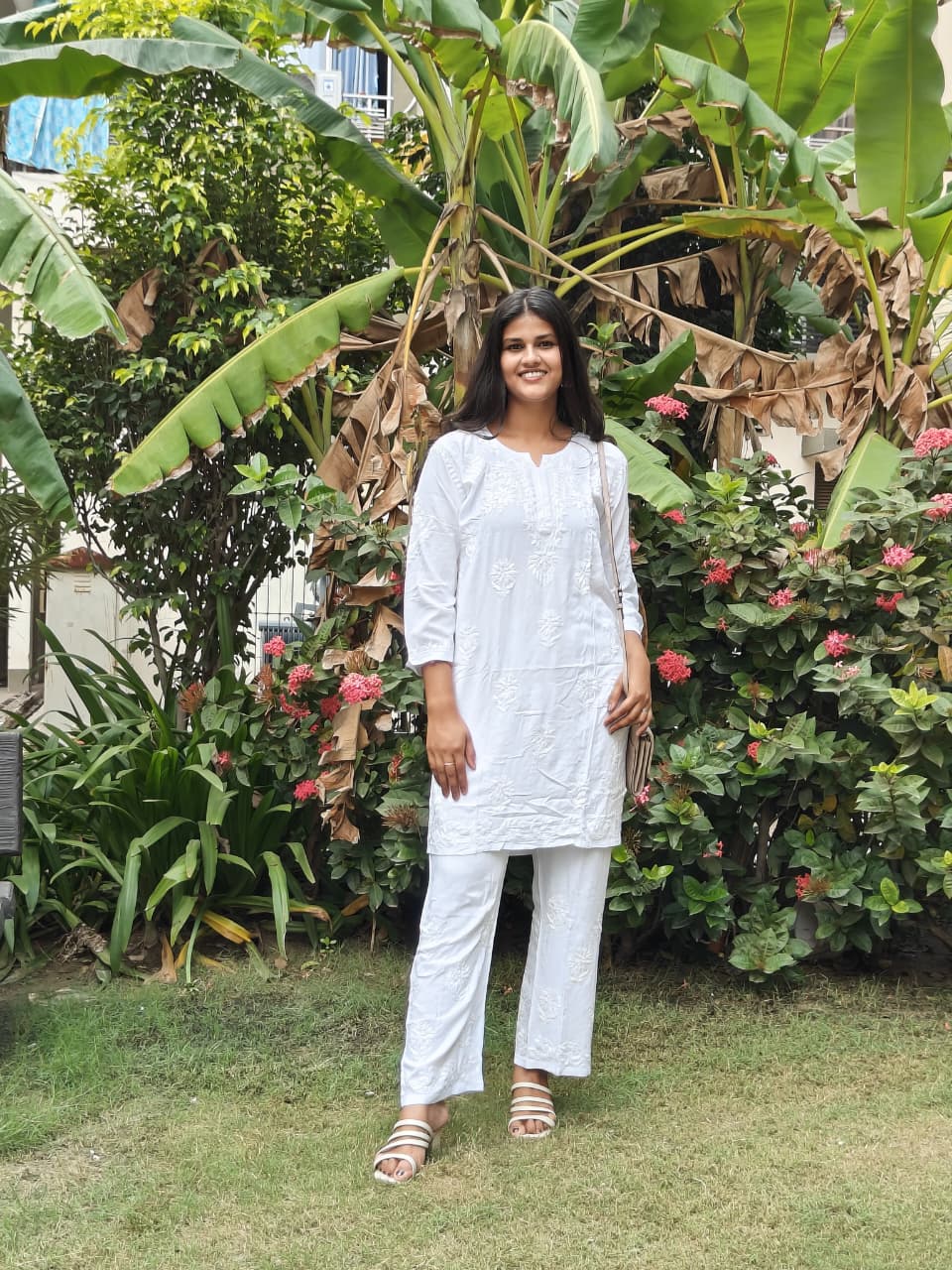  Floral Embroidered Kurta Set