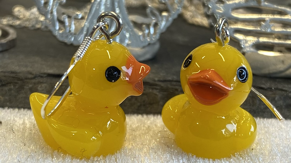 Duck earrings 