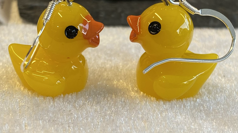 Duck earrings 