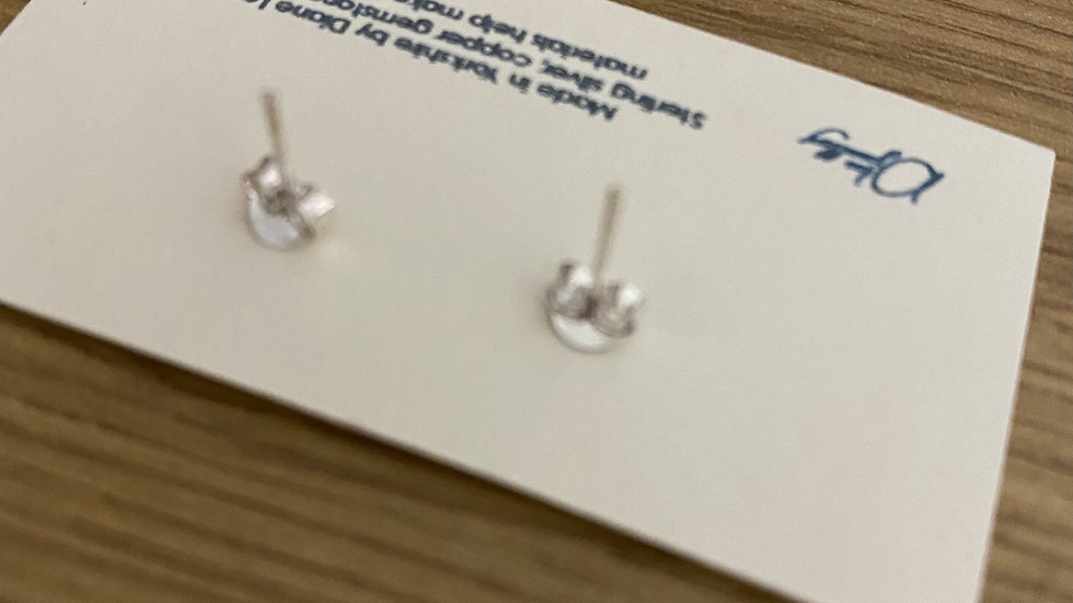 Moon Star Stud Earrings - light