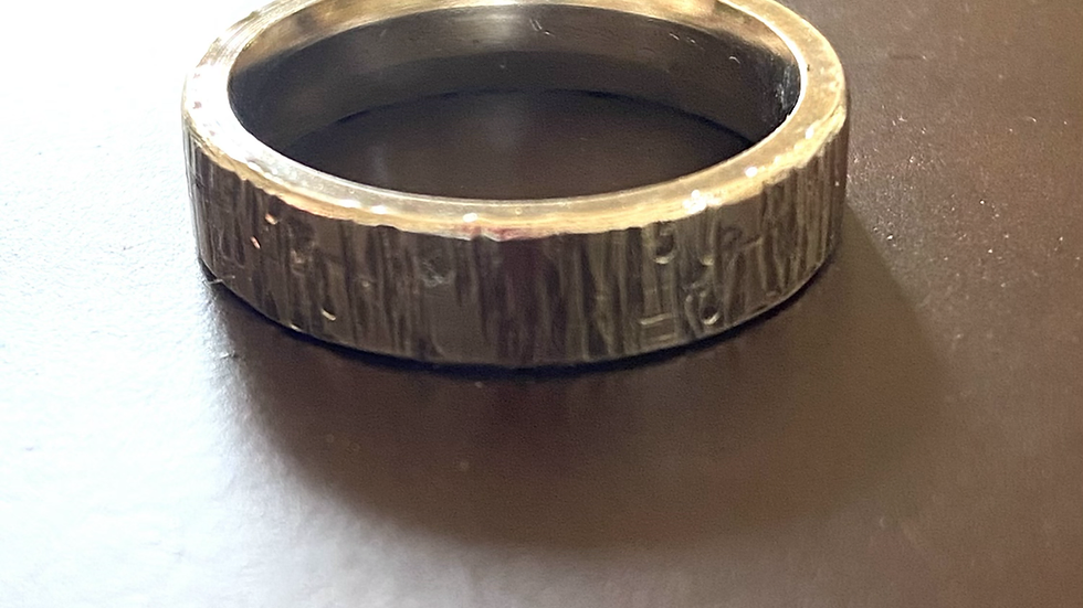 Hammered Ring - light Oxidisation Size R1/2 or S