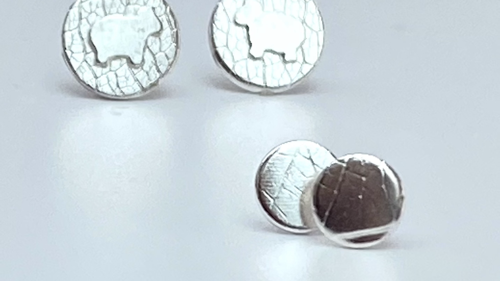 Stud Earrings  Sterling Silver Stud Post Earrings.
