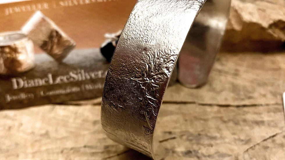 Bangle Reticulated silver