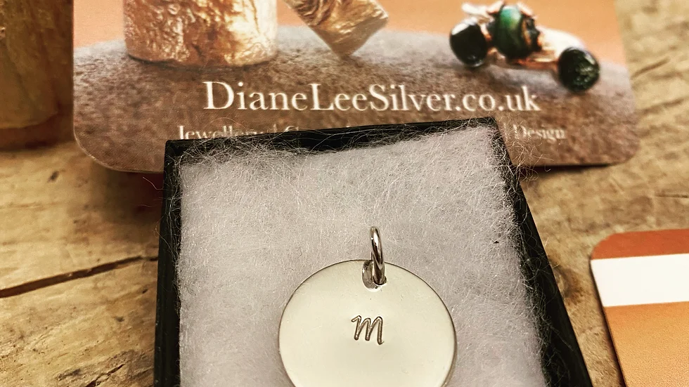 Initial Pendant Drop Pendant © (W )