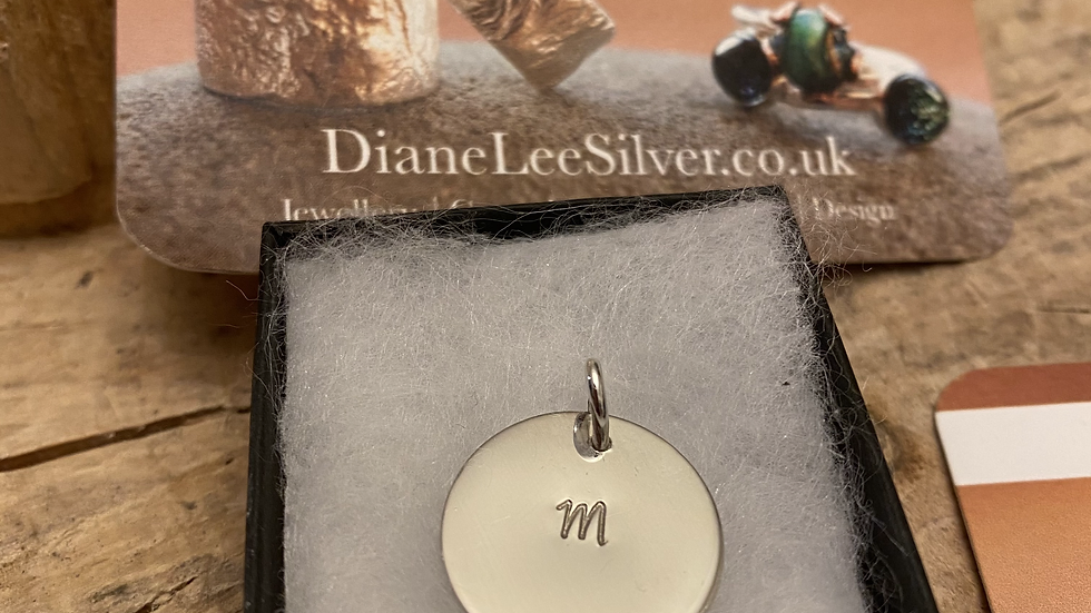 Initial Pendant Drop Pendant © (W )