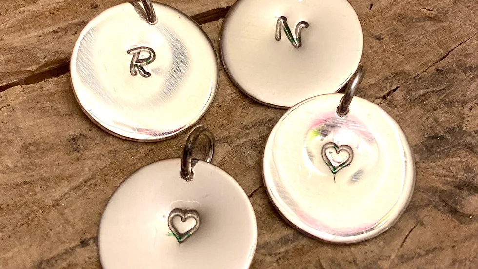 Initial Pendant Drop Pendant © (W )