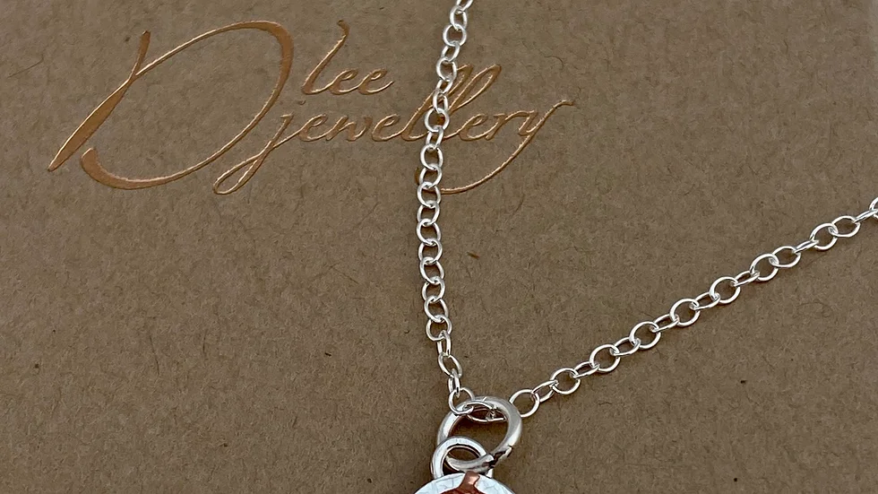 Wolds Way Acorn Copper  Silver Necklace