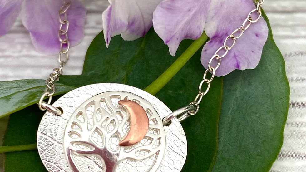 Moon Star Tree of Life Necklace © (F+W)