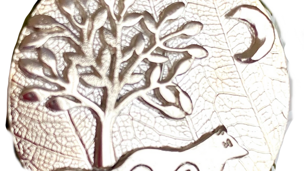 Running Wolf Necklace © -Sterling Silver.