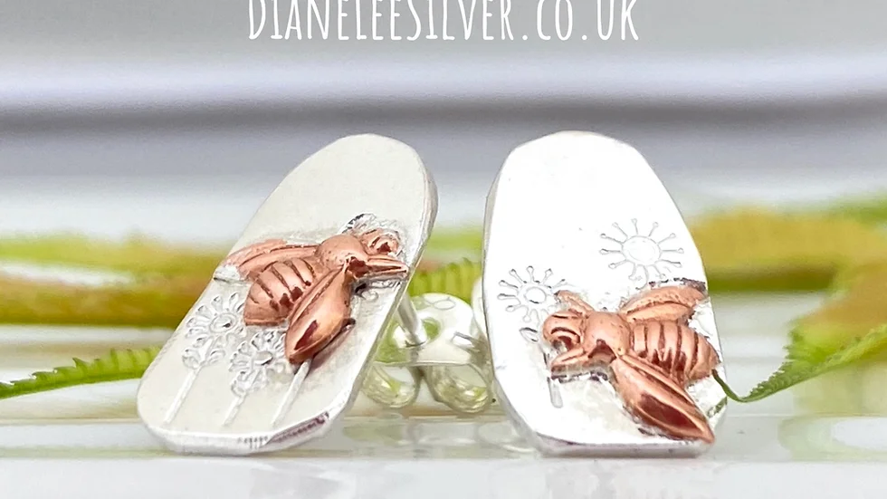 Bee Mis-Matched Stud Earrings