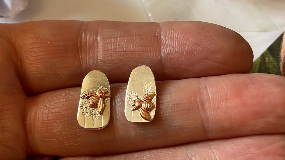 Bee Mis-Matched Stud Earrings
