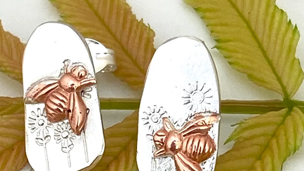 Bee Mis-Matched Stud Earrings