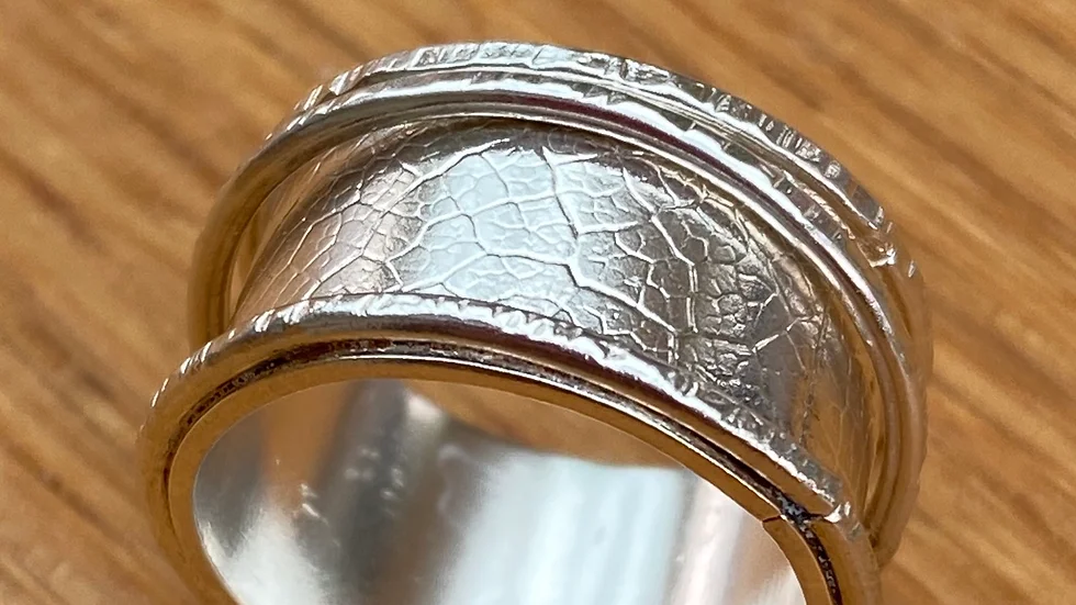 Silver Spinning Ring Size L