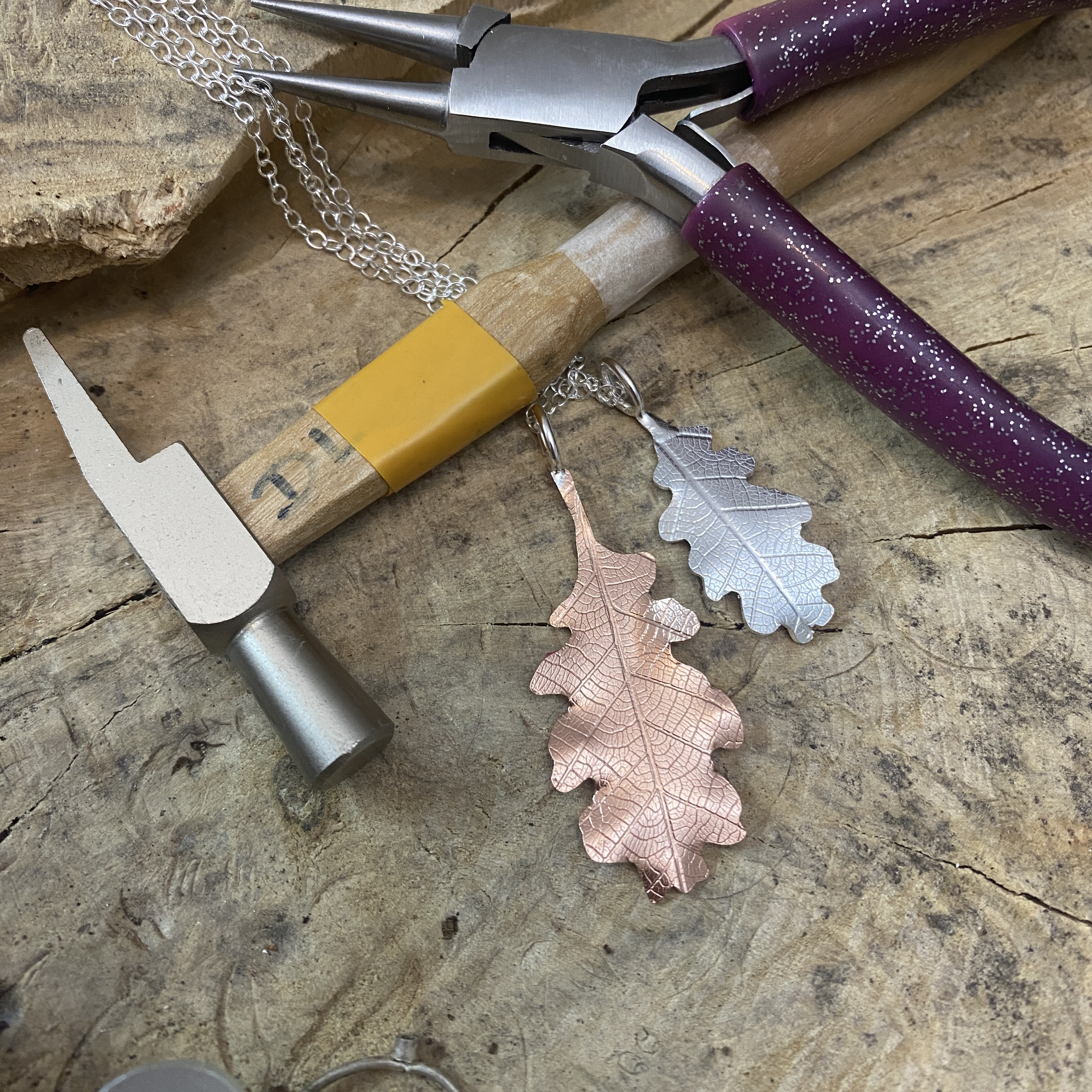 Workshop Sunday 6th July 2025 10 am - Make a Leaf Necklace £65