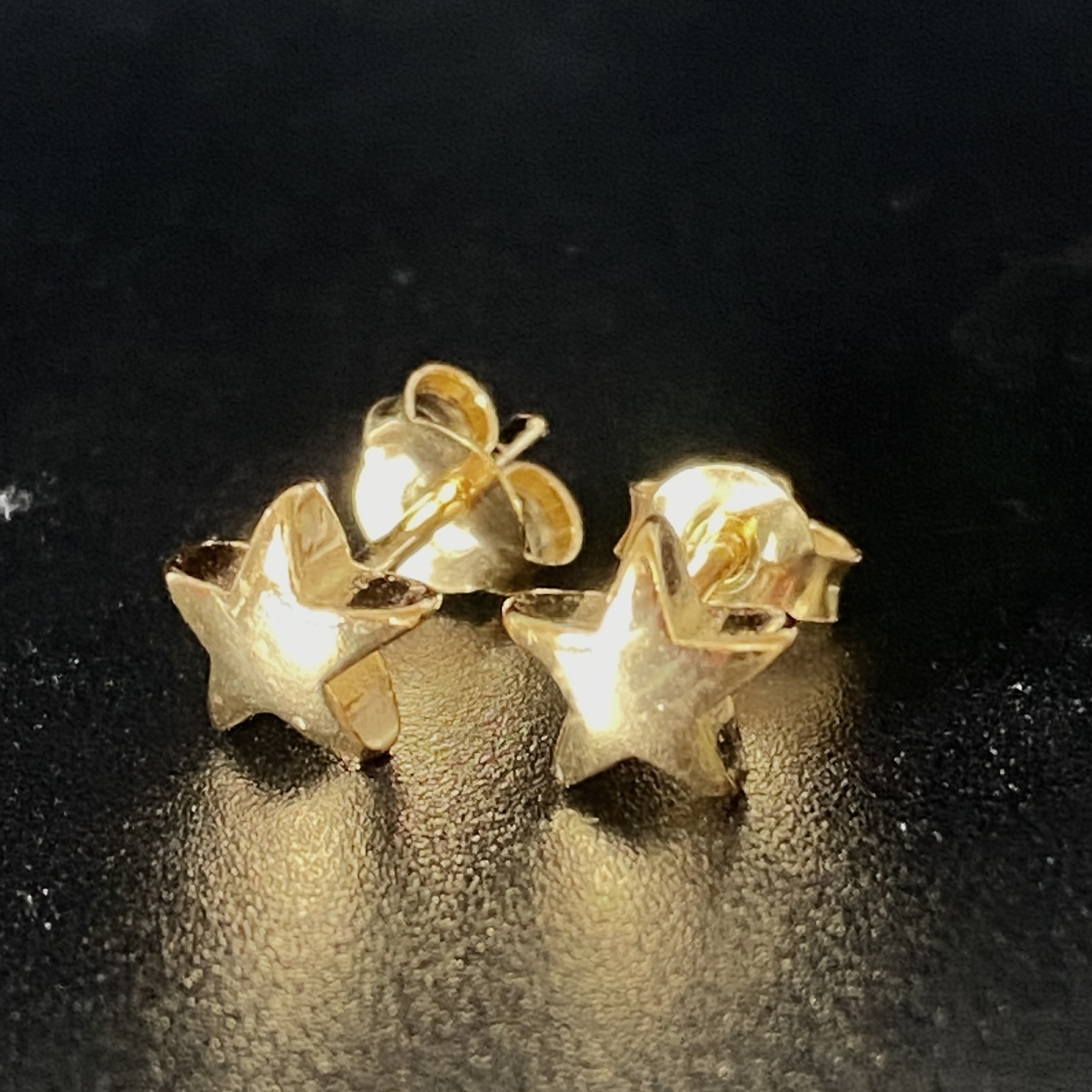 Gold Silver Star Stud Earrings