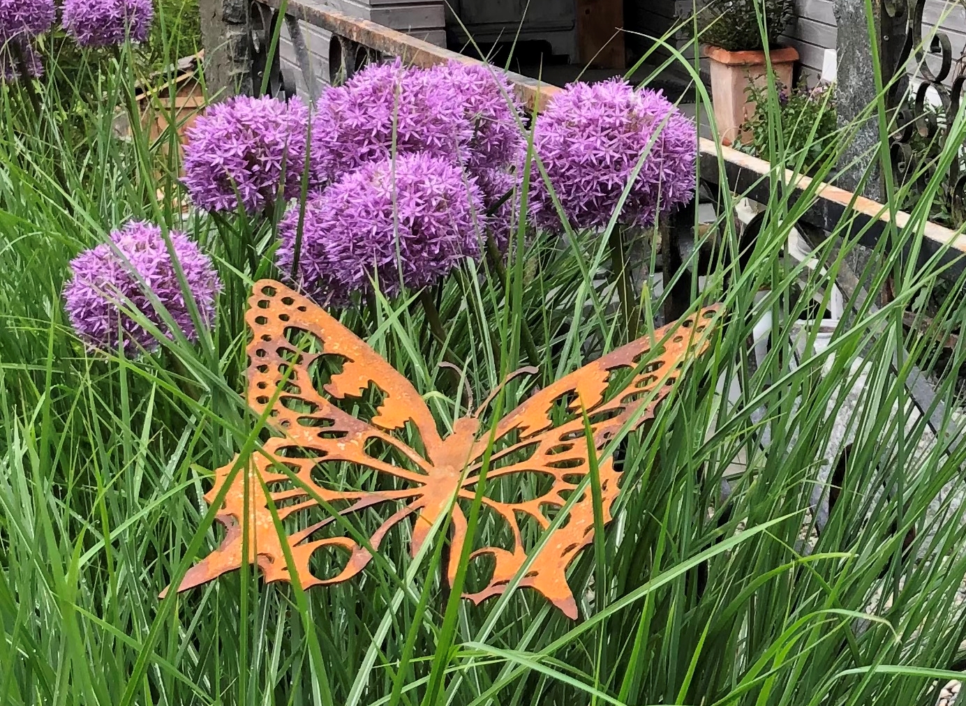Gartenstecker Schmetterling