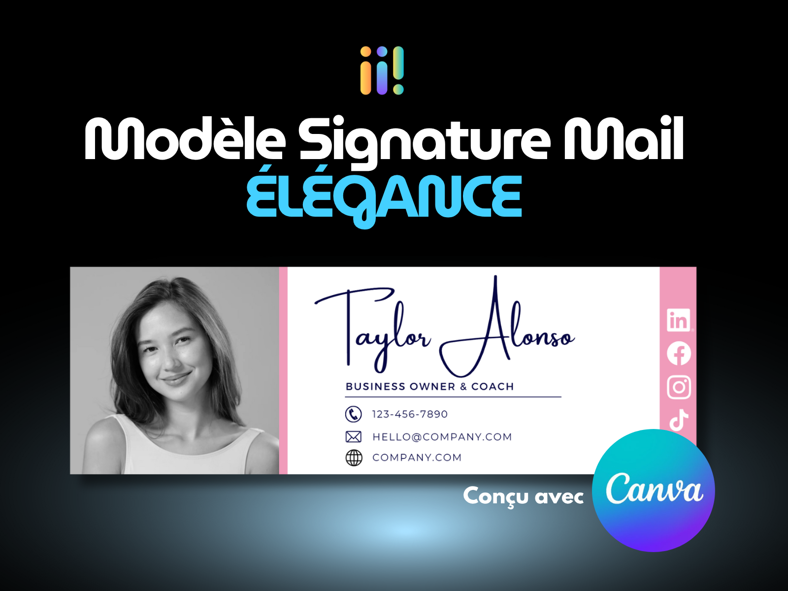 Modèle Signature Mail - ELEGANCE