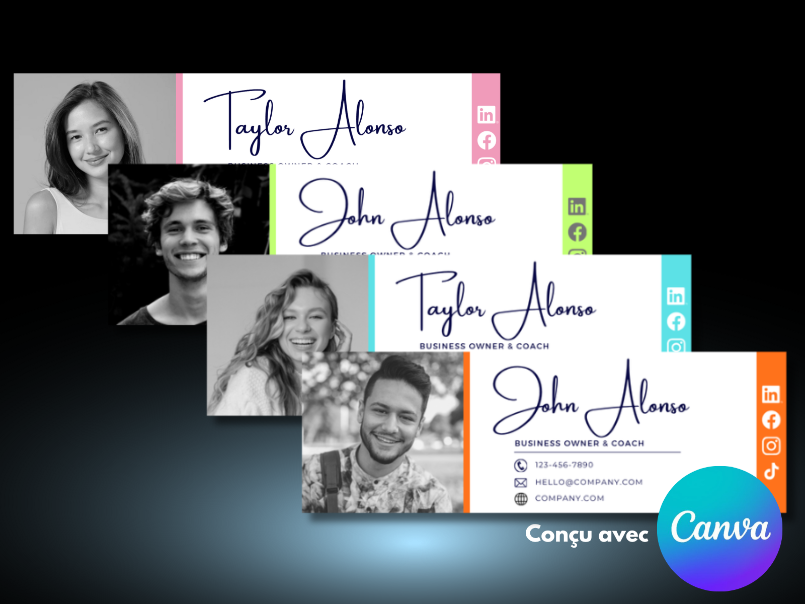 Modèle Signature Mail - ELEGANCE