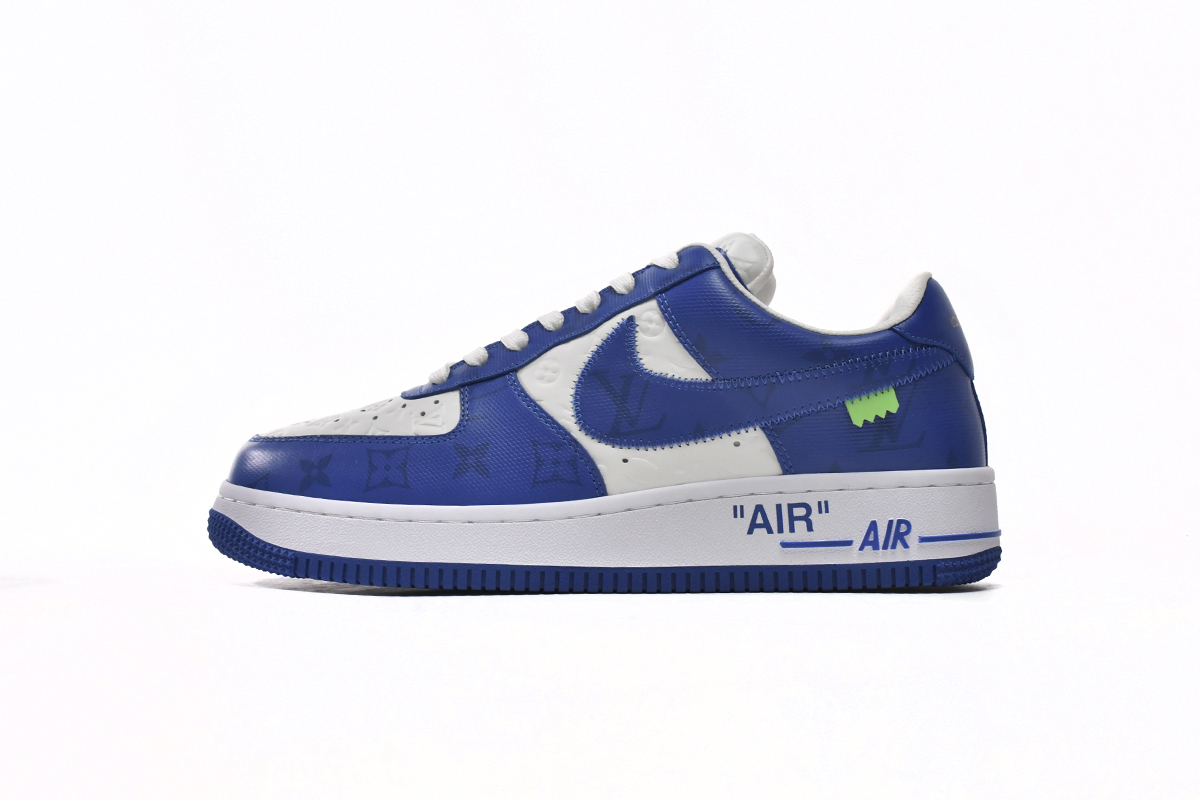 LV x AF1 Virgil Abloh Blue White