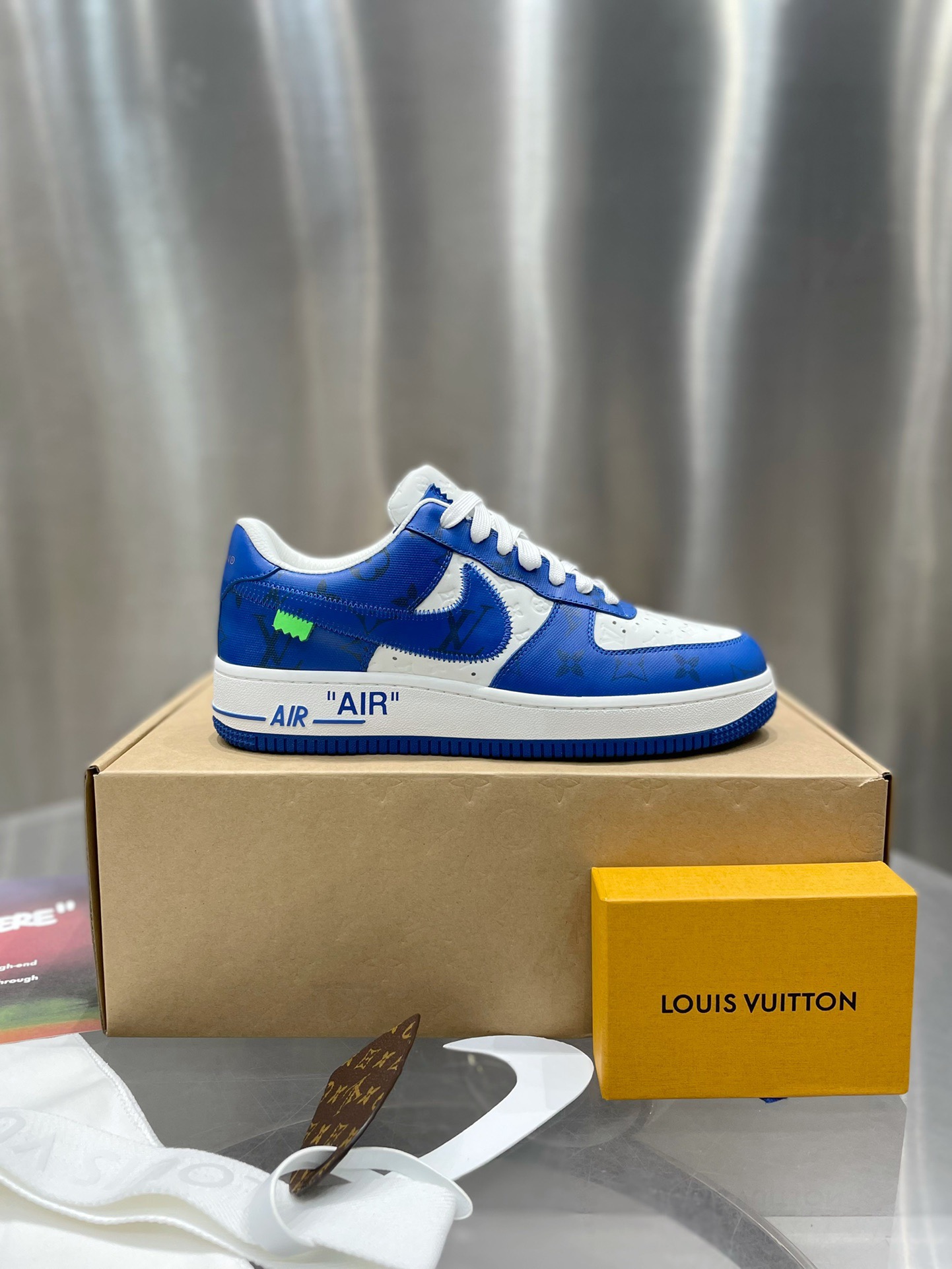 LV x AF1 Virgil Abloh Blue White