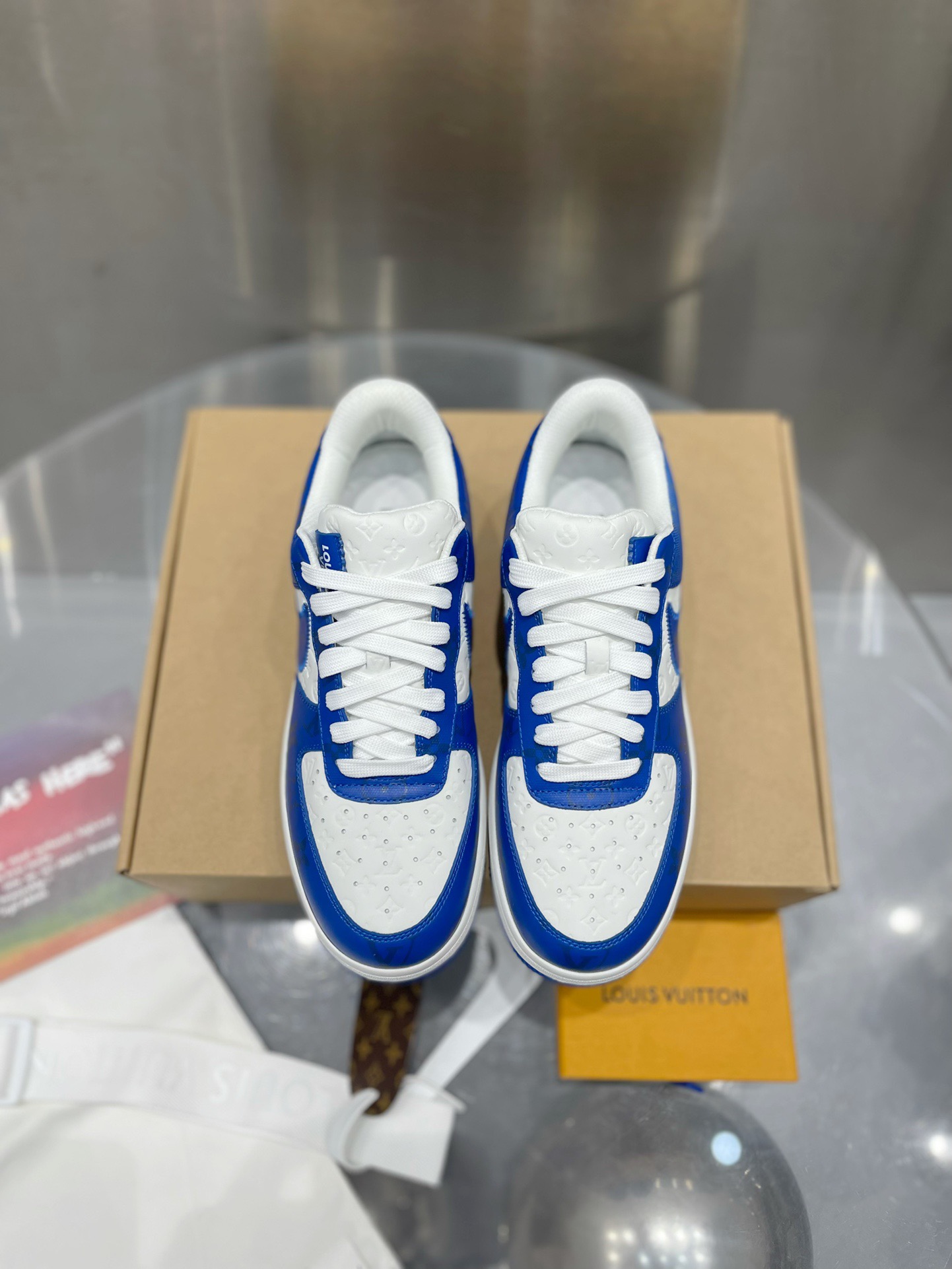 LV x AF1 Virgil Abloh Blue White