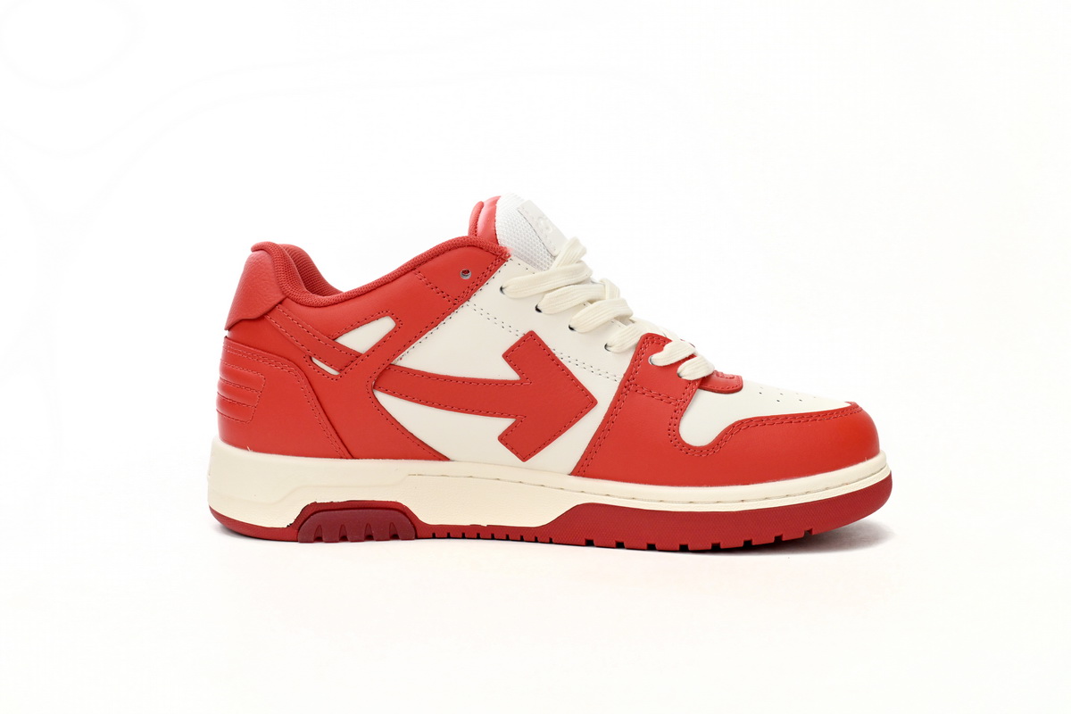 OFF-WHITE Out Of Office Low Tops Red White