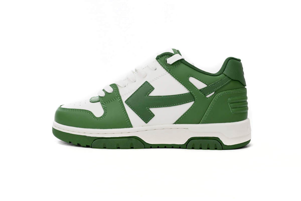OFF-WHITE Out Of Office Low Tops Green White