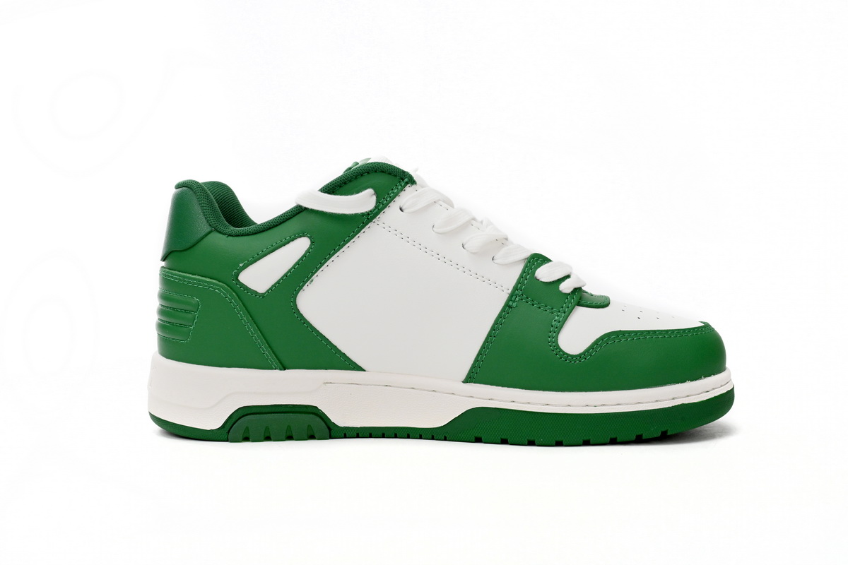 OFF-WHITE Out Of Office Low Tops Green White
