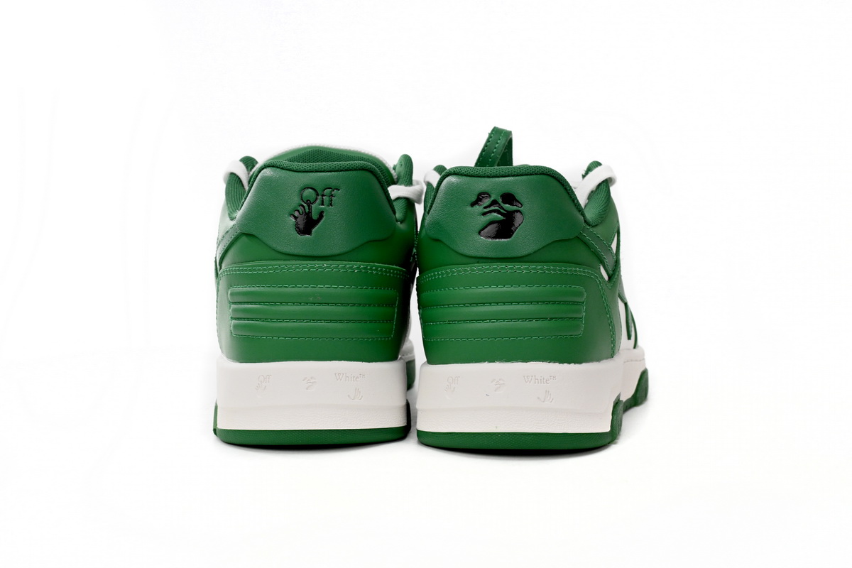OFF-WHITE Out Of Office Low Tops Green White
