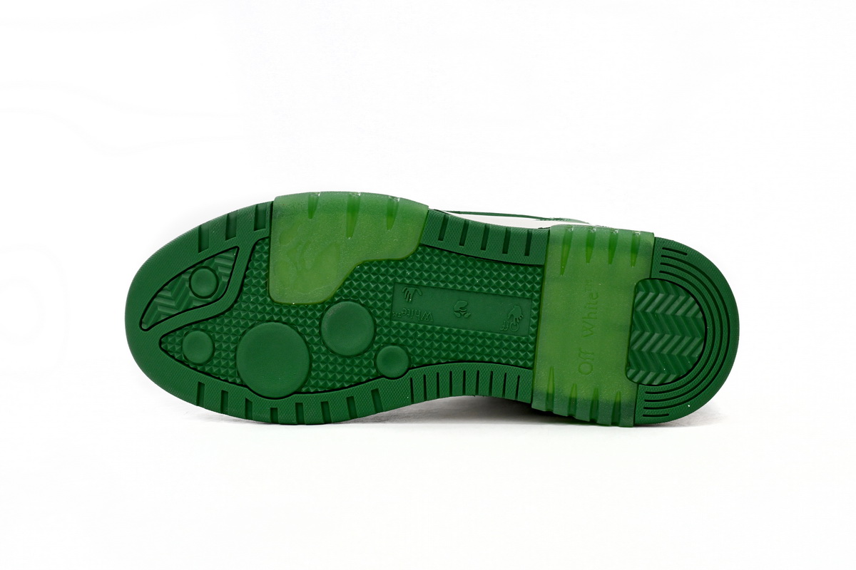 OFF-WHITE Out Of Office Low Tops Green White